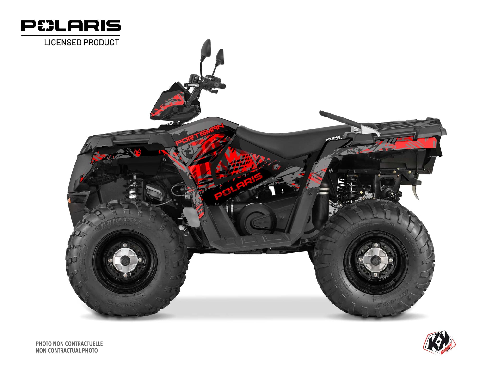 kit graphique quad polaris sportsman 570 touring chaser noir