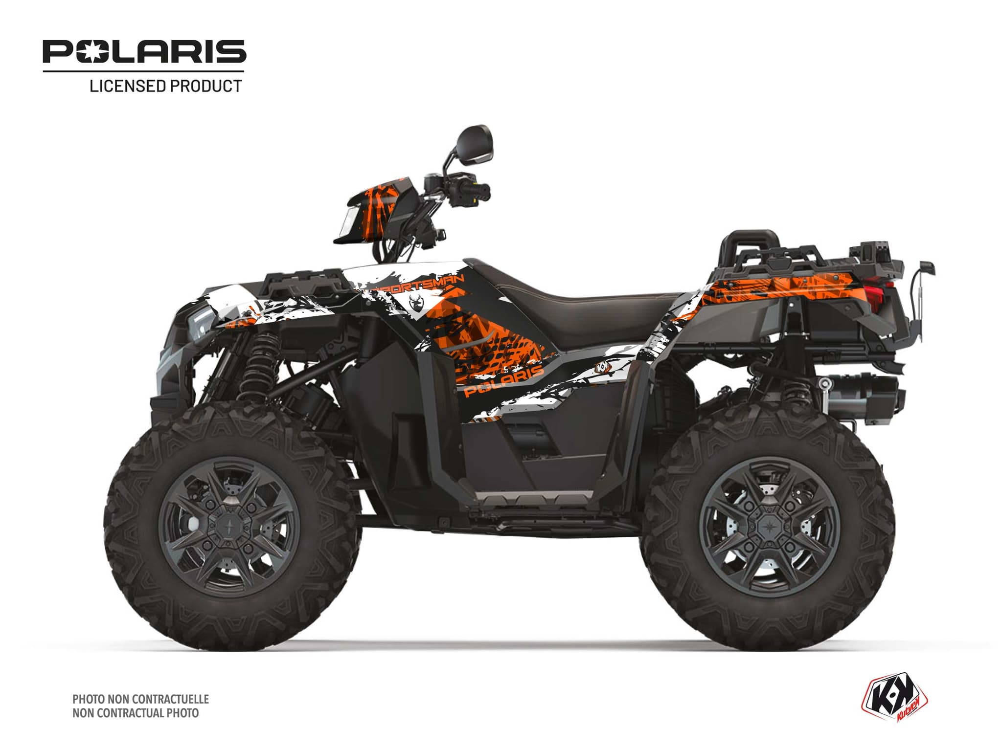 kit graphique quad polaris sportsman 1000 xp-s chaser blanc | Polaris | Kutvek