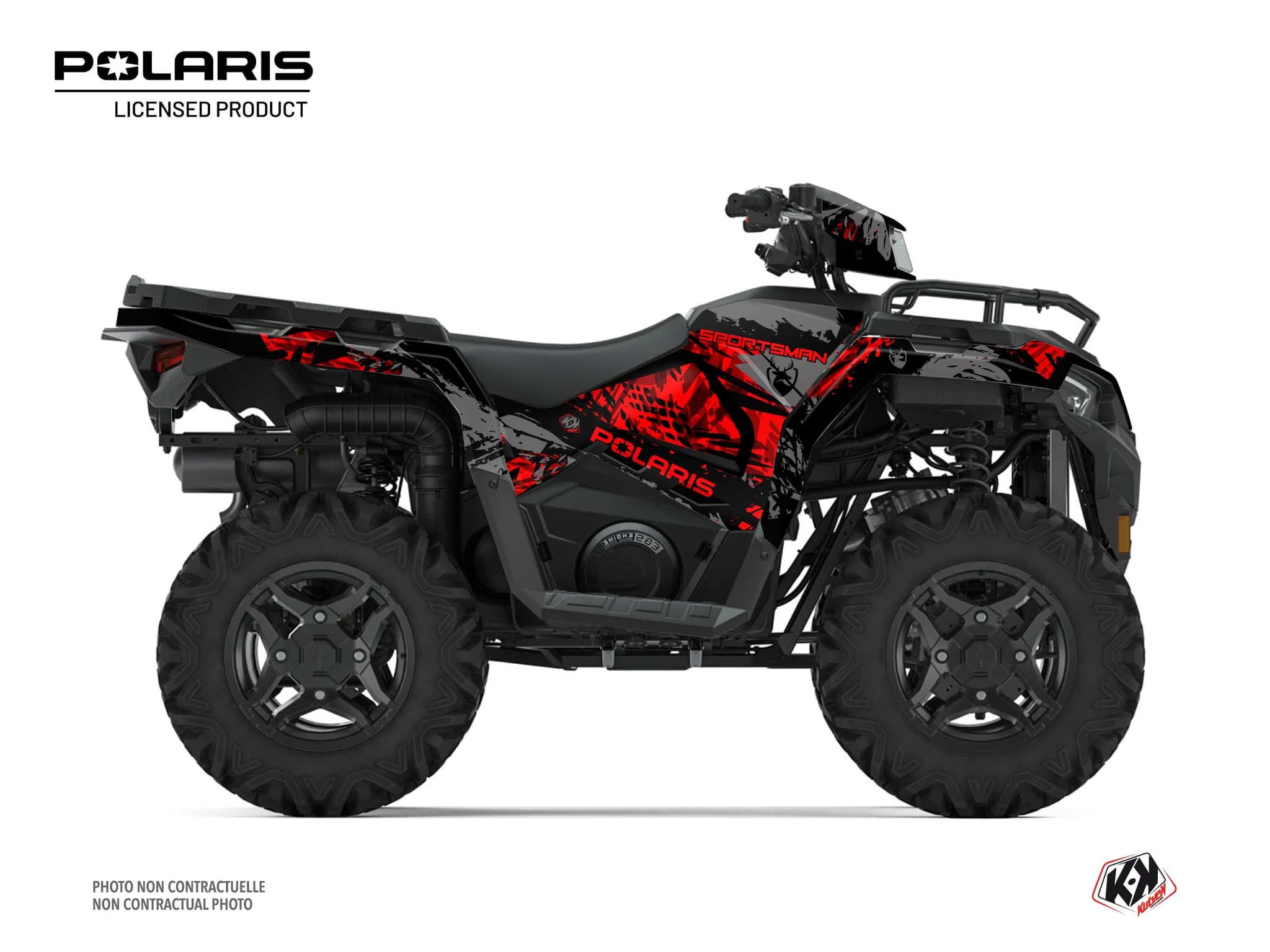 Kit graphique Quad Chaser Polaris 450 Sportsman Noir