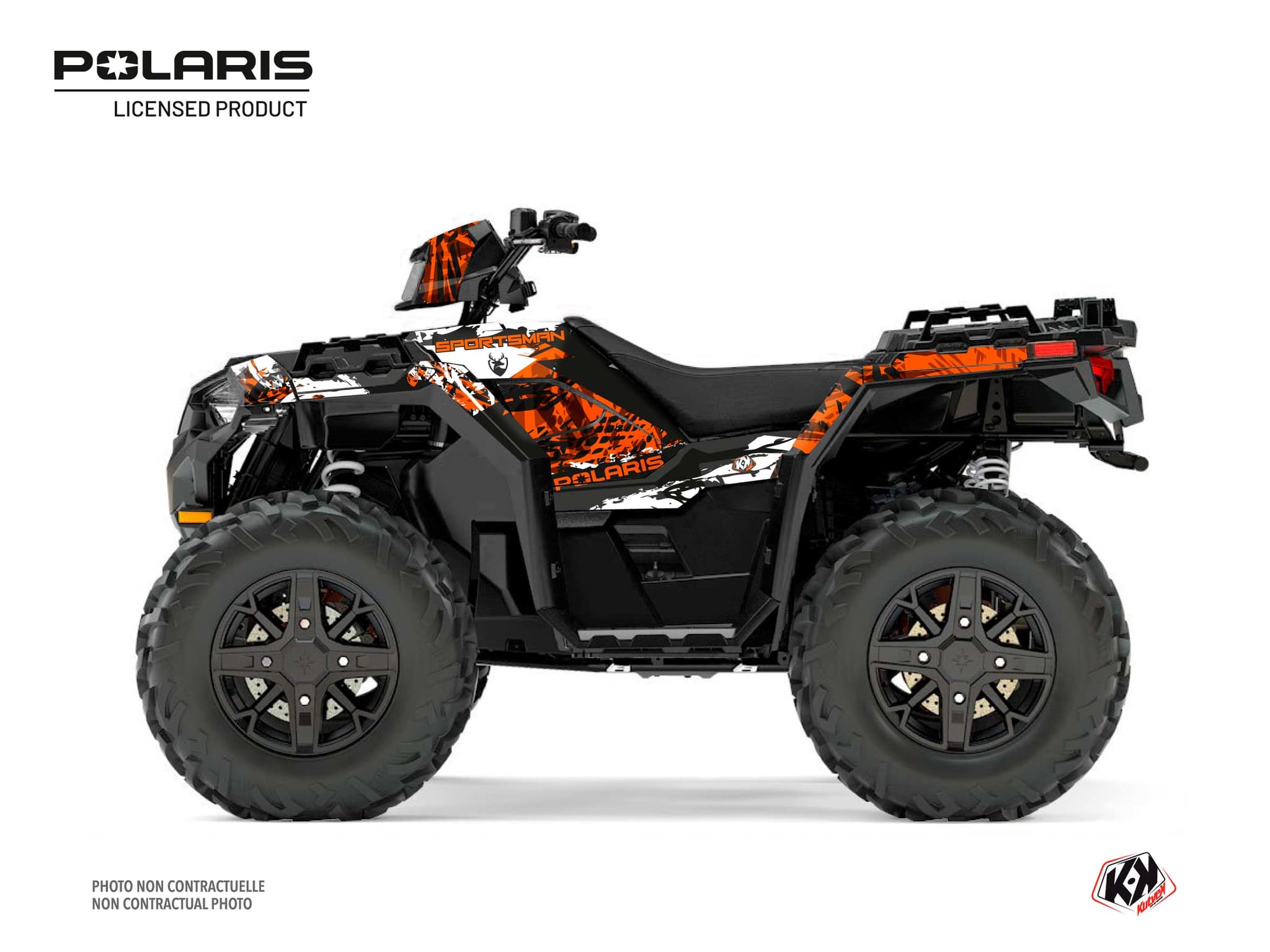 Graphic Kit ATV Chaser Polaris 850 Sportsman Forest White | Polaris | Kutvek