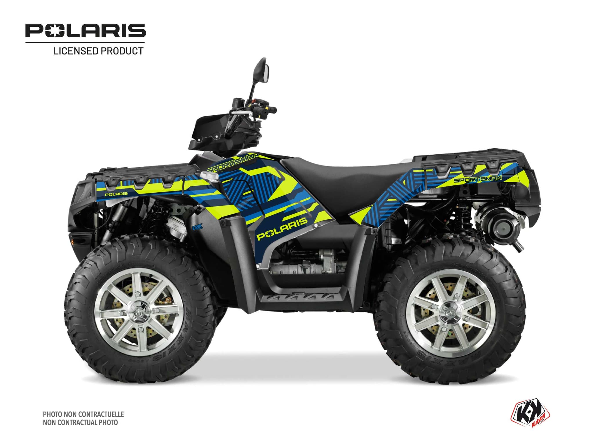 Kit graphique Quad Epik Polaris 850 Sportsman Touring Bleu | Polaris | Kutvek