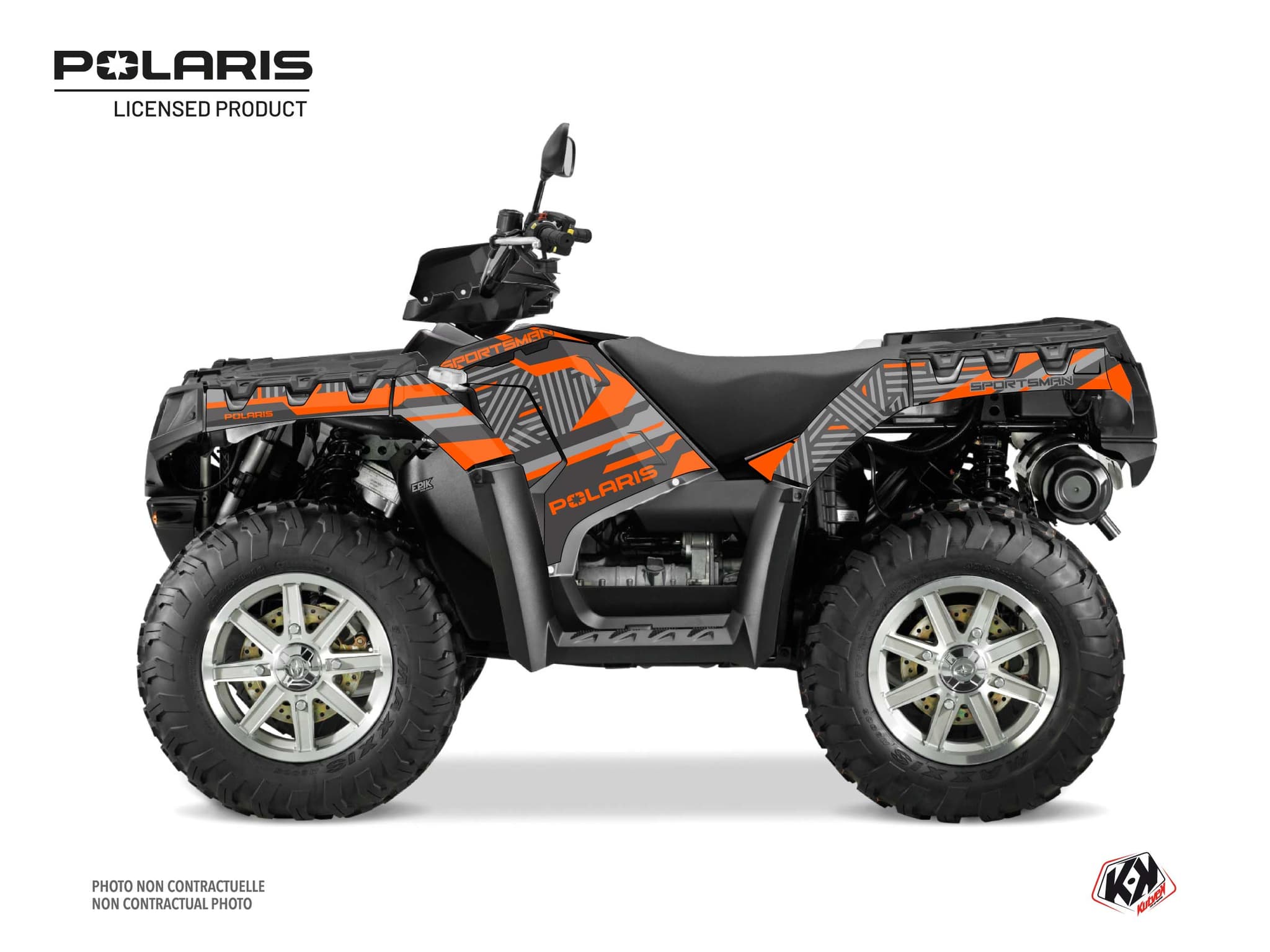 Kit graphique Quad Epik Polaris 850 Sportsman Touring Gris