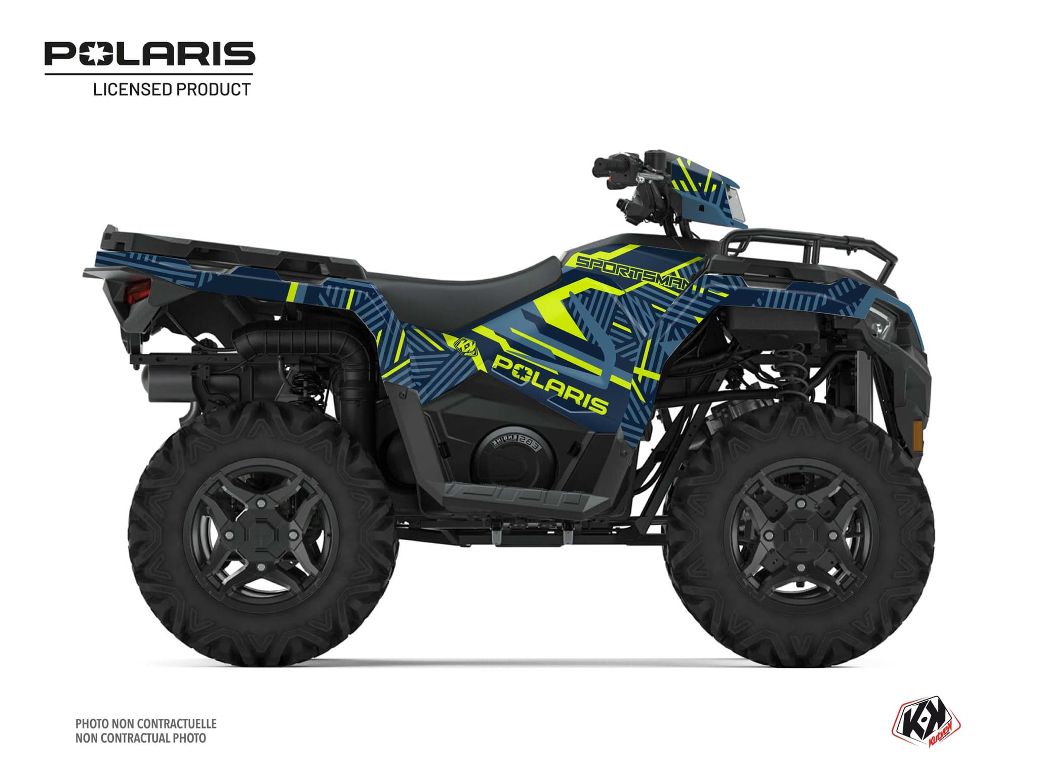 Kit graphique Quad Epik Polaris 570 Sportsman Bleu