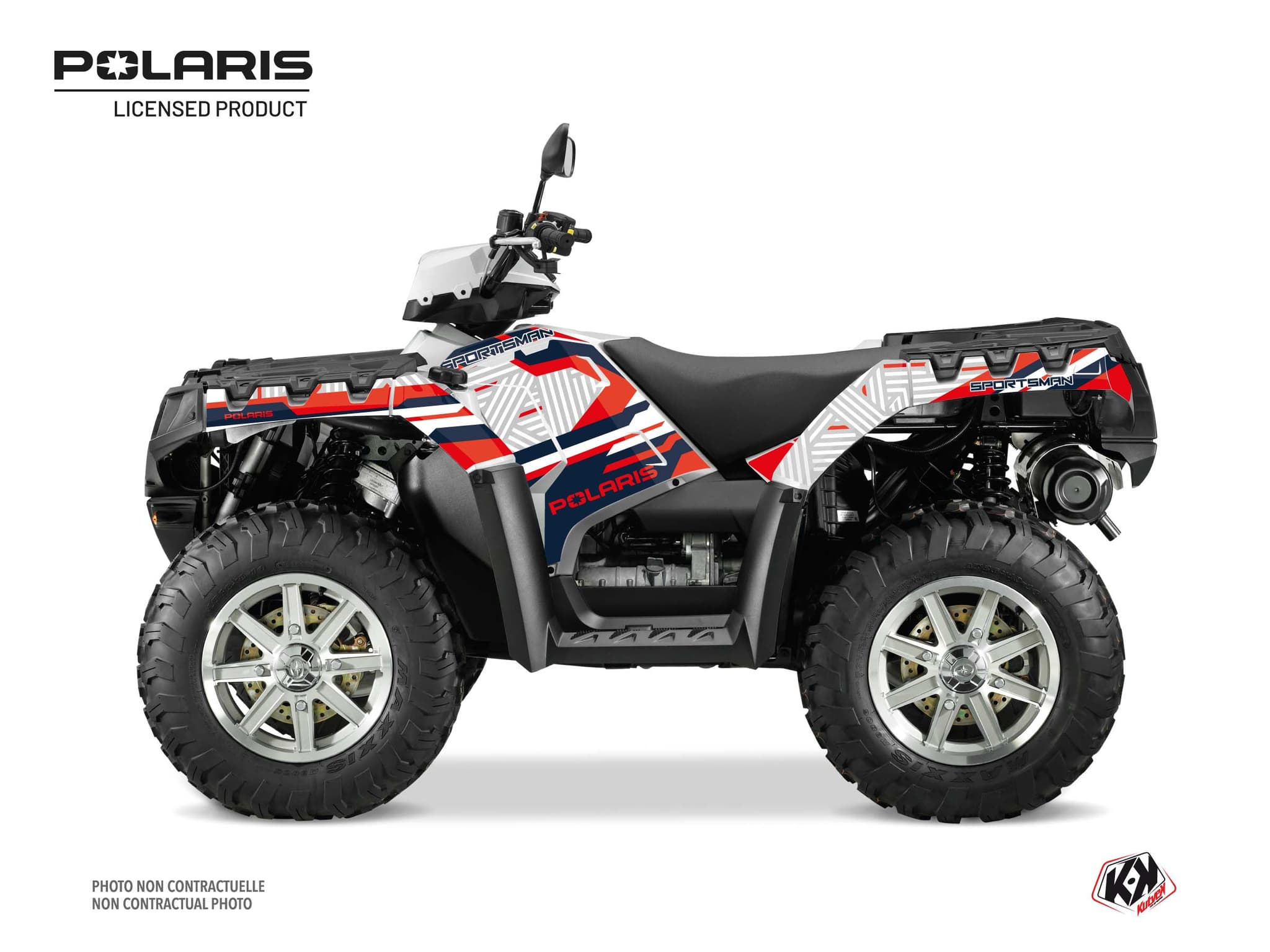 kit graphique quad polaris sportsman 1000 xp touring epik blanc | Polaris | Kutvek