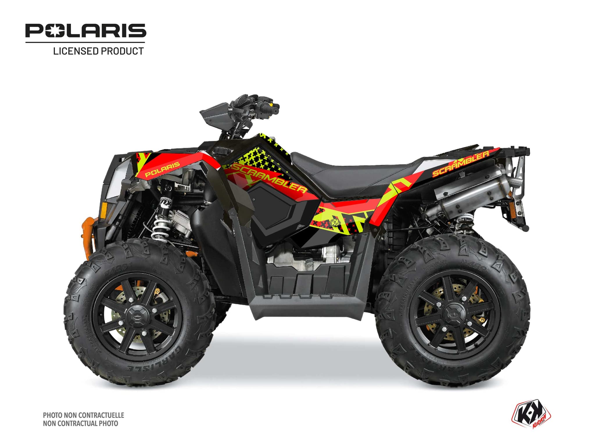 Kit graphique Quad Stun Polaris Scrambler 850-1000 XP Noir