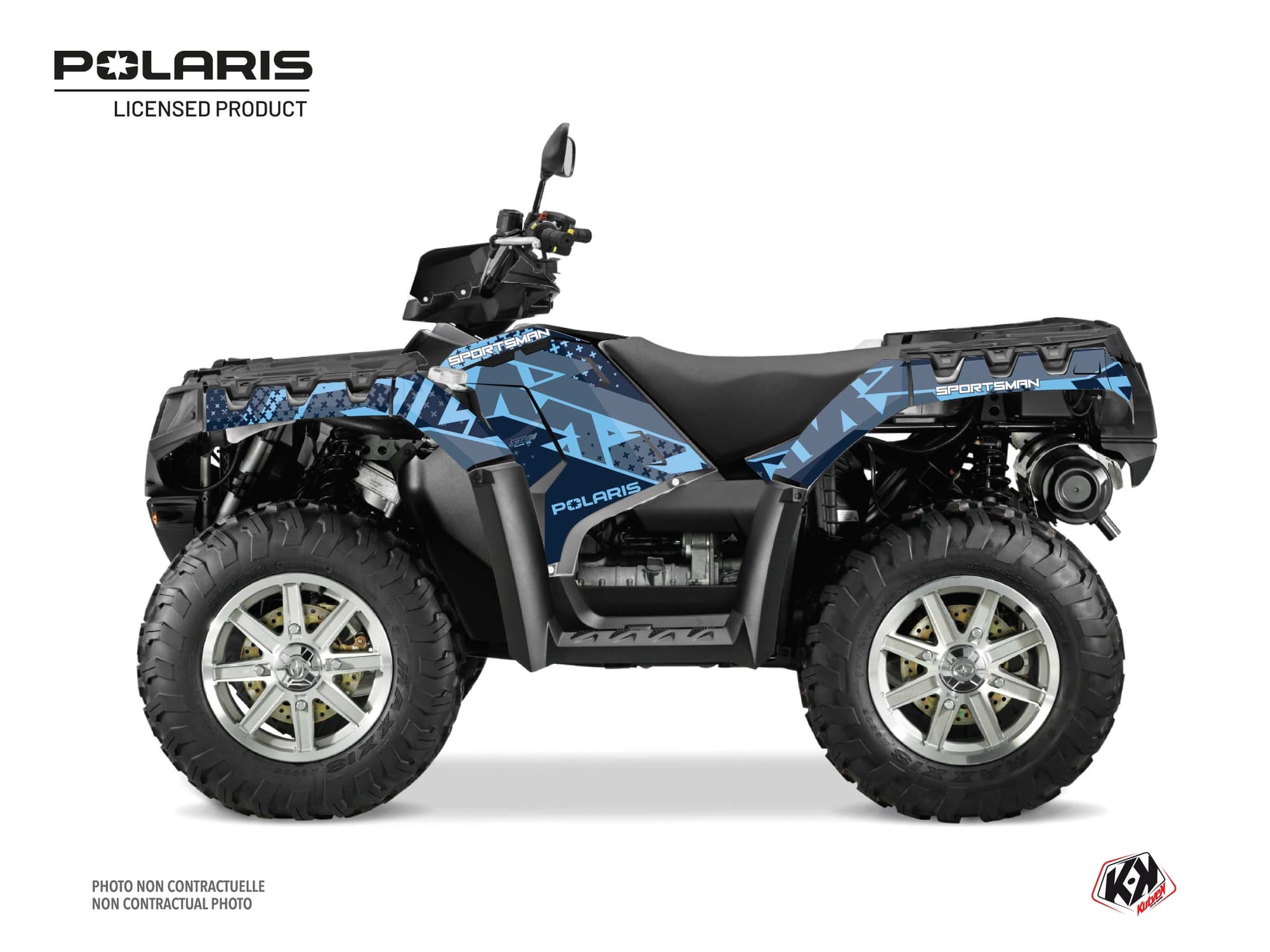 kit graphique quad polaris sportsman 850 touring stun bleu | Polaris | Kutvek
