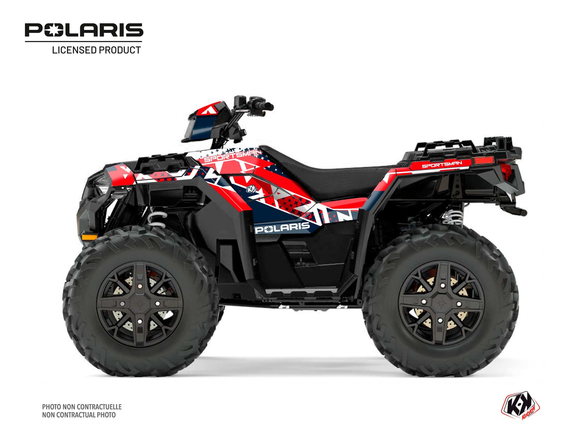 Kit graphique Quad Stun Polaris 1000 Sportsman XP Forest Blanc