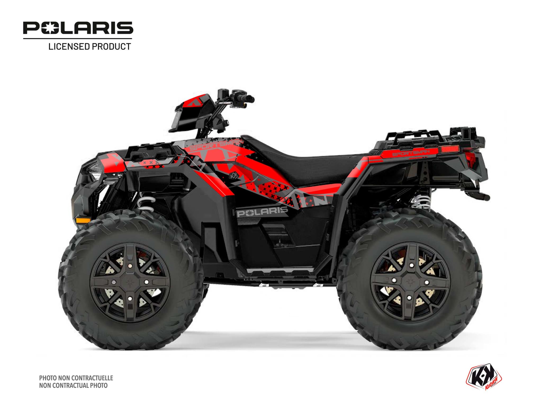 Kit graphique Quad Stun Polaris 1000 Sportsman XP Forest Noir