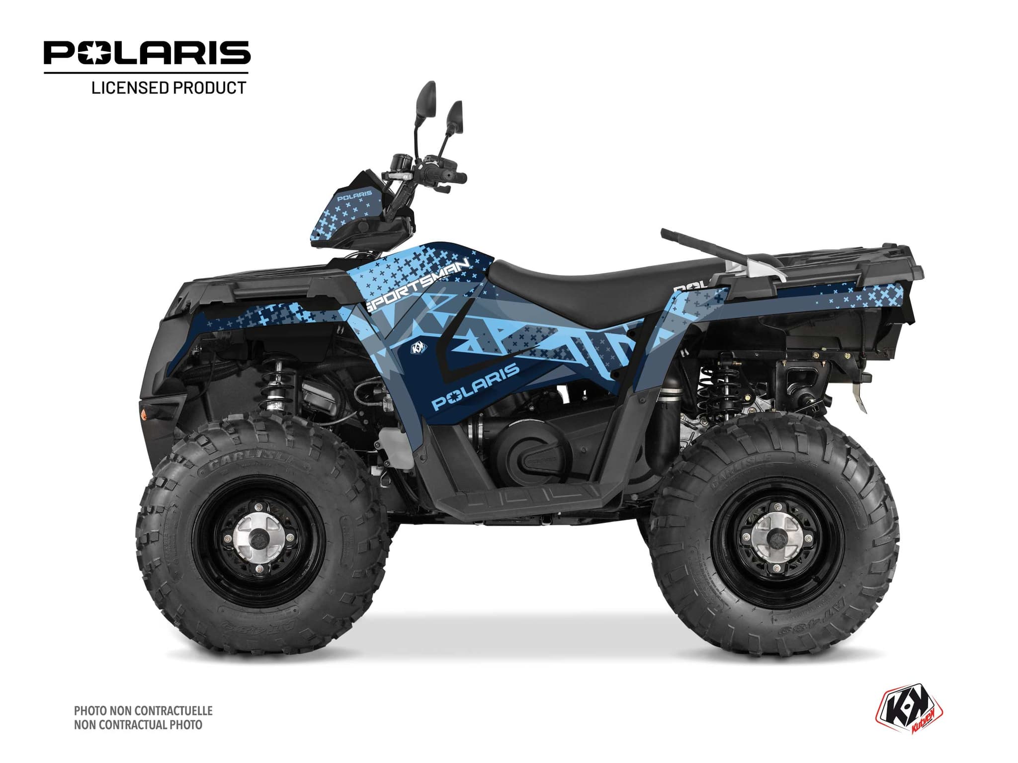 kit graphique quad polaris sportsman 570 touring stun bleu