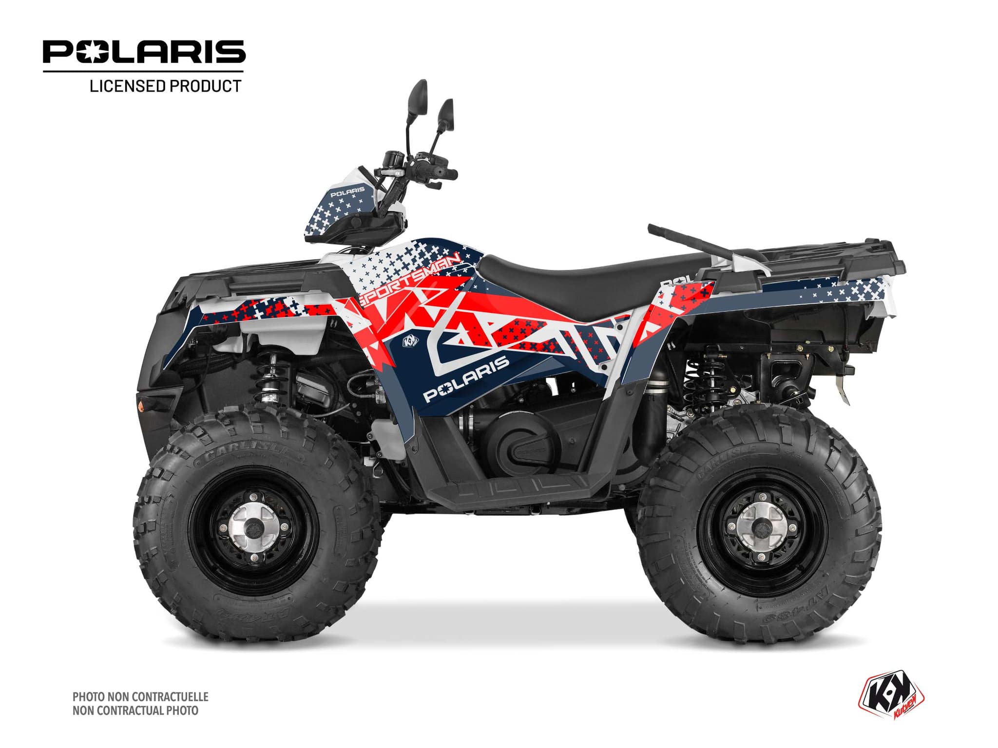 kit graphique quad polaris sportsman 570 touring stun blanc