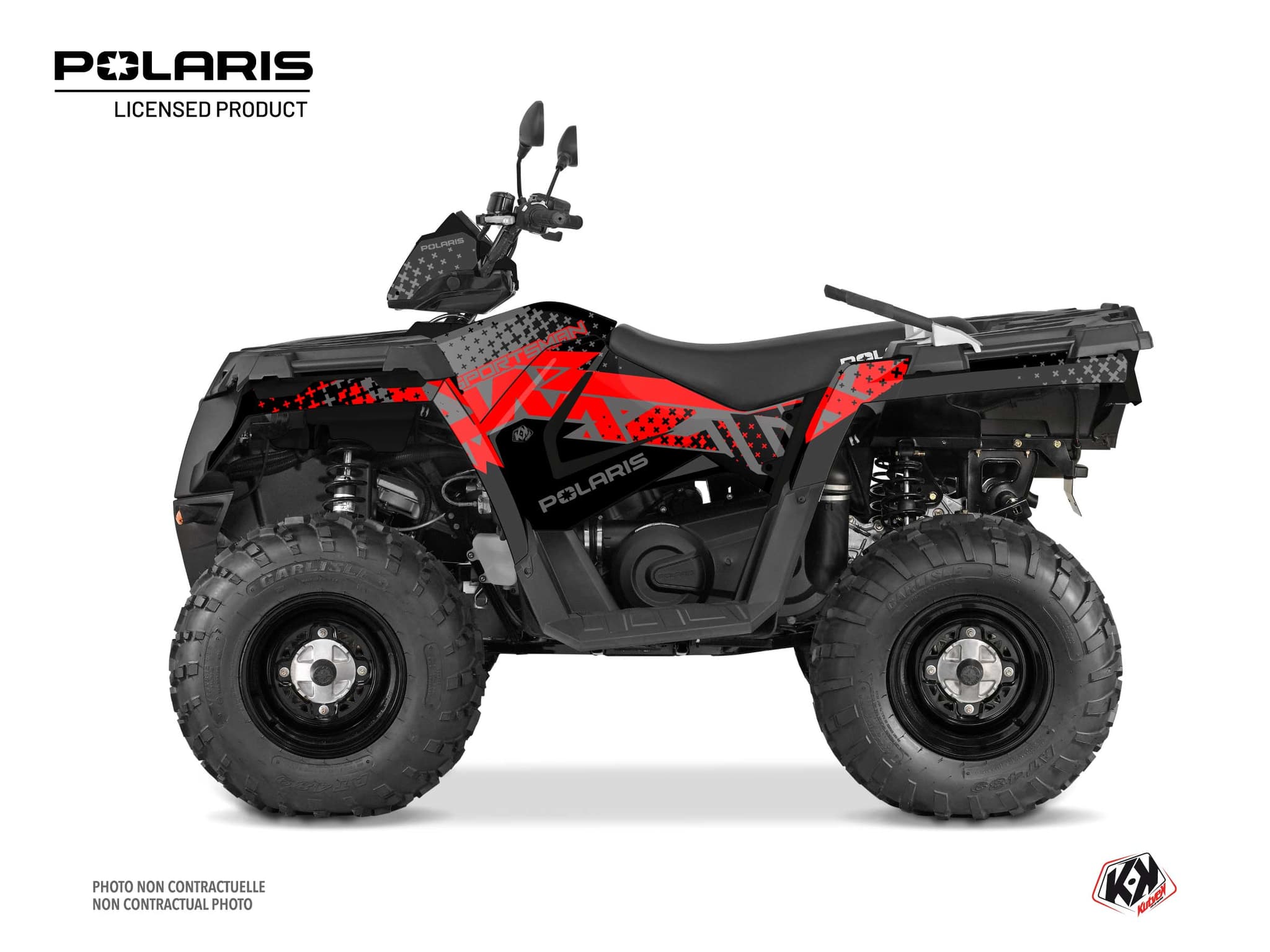 kit graphique quad polaris sportsman 570 touring stun noir