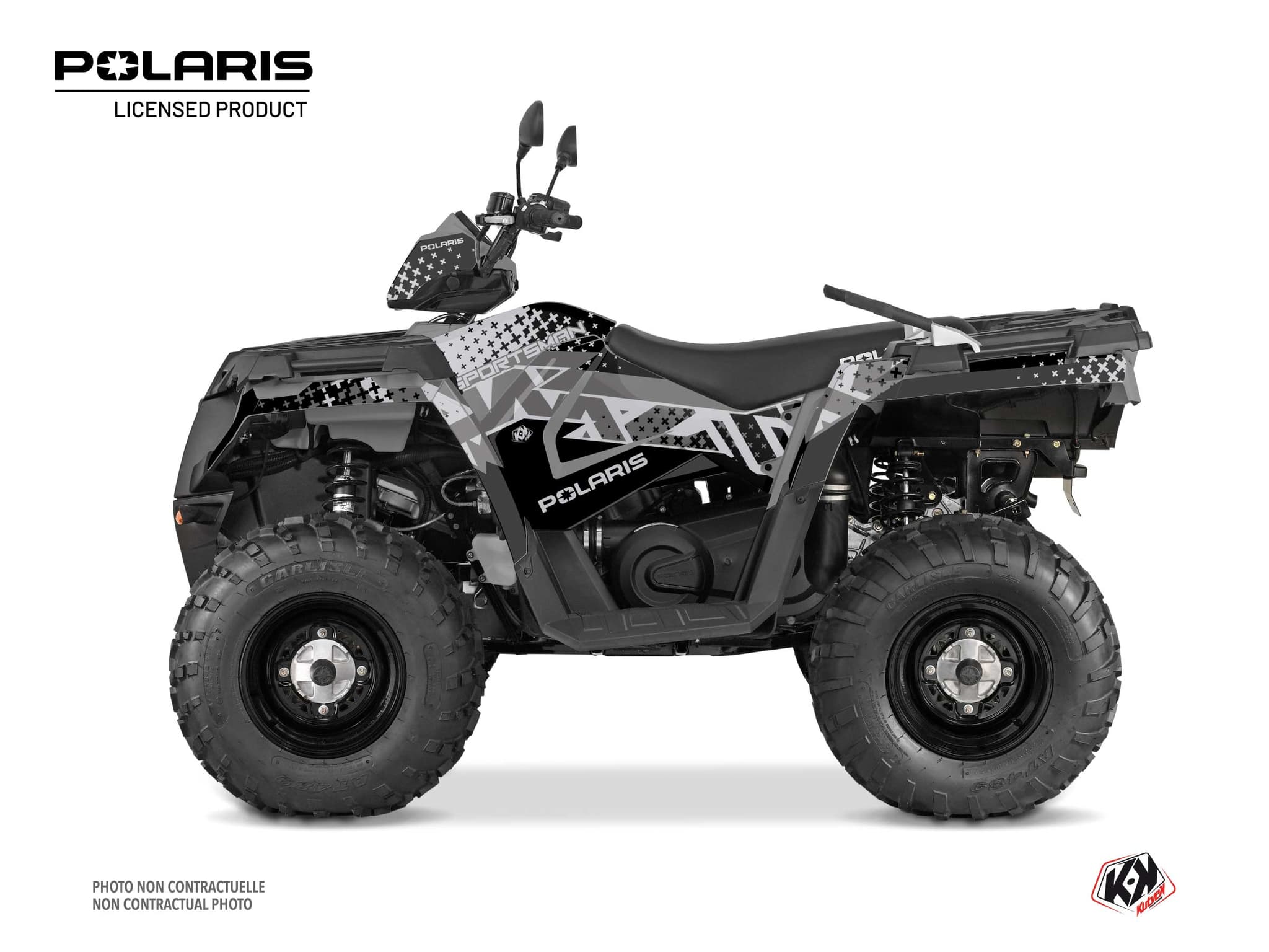 ATV Stun Polaris 570 Sportsman Touring Grey Graphic Kit | Polaris | Kutvek