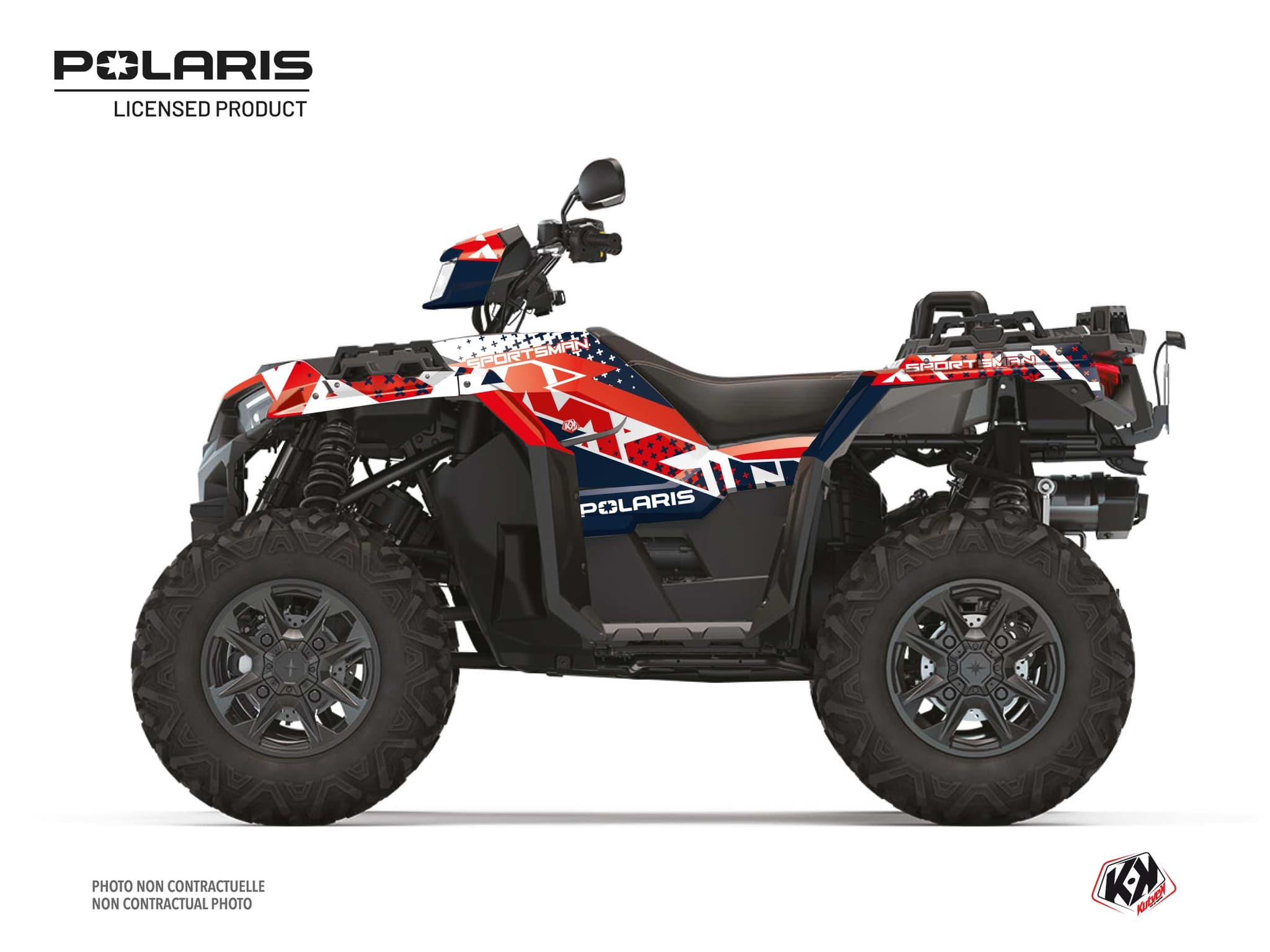 kit graphique quad polaris sportsman 1000 xp-s stun blanc