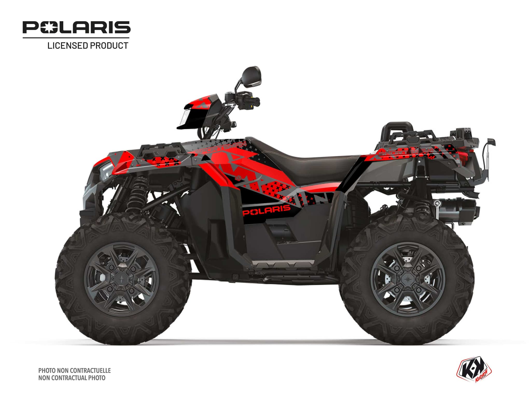 Kit graphique Quad Stun Polaris 1000 Sportsman XP S Forest Noir | Polaris | Kutvek