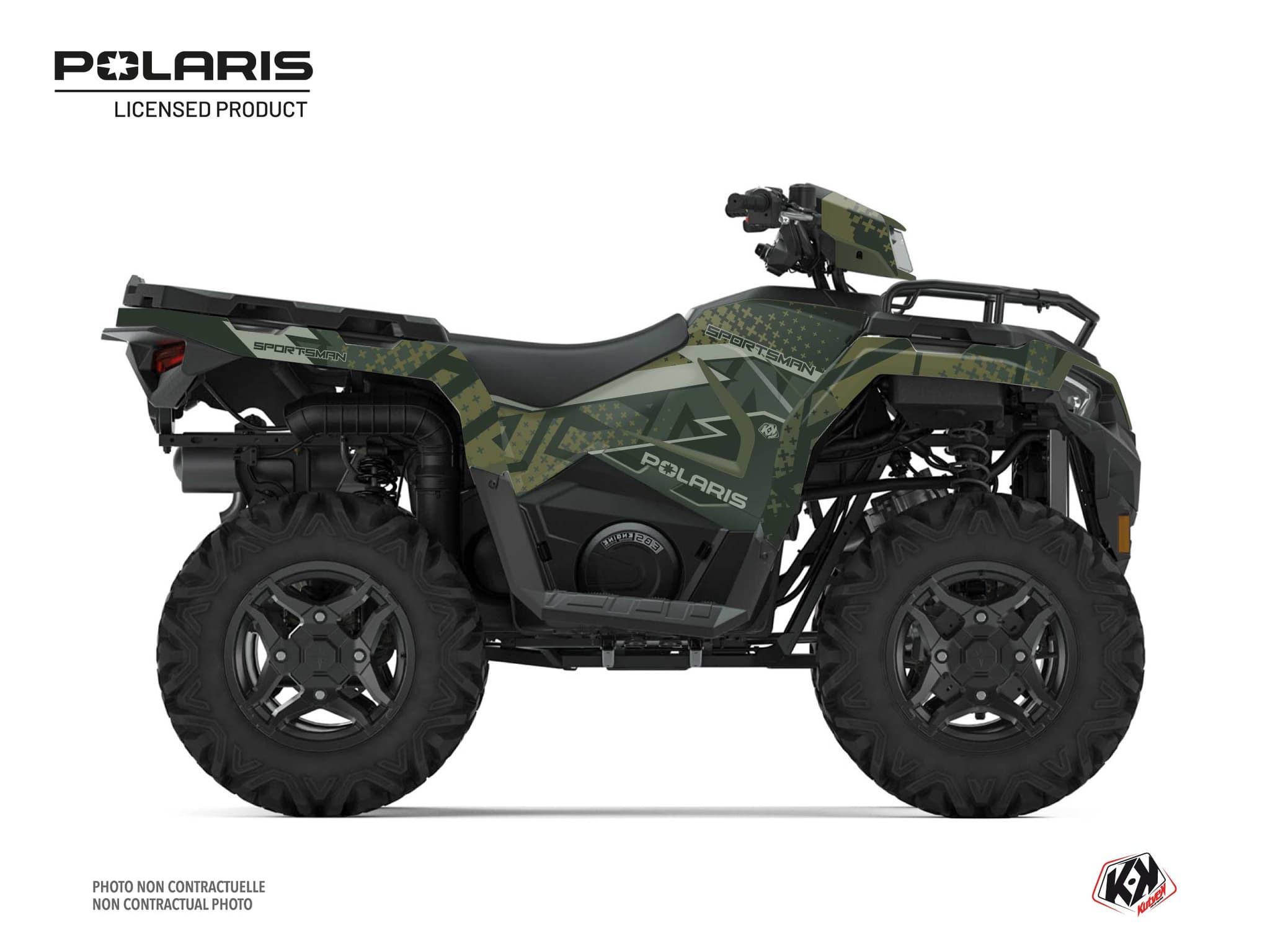 kit graphique quad polaris sportsman 570 forest stun vert