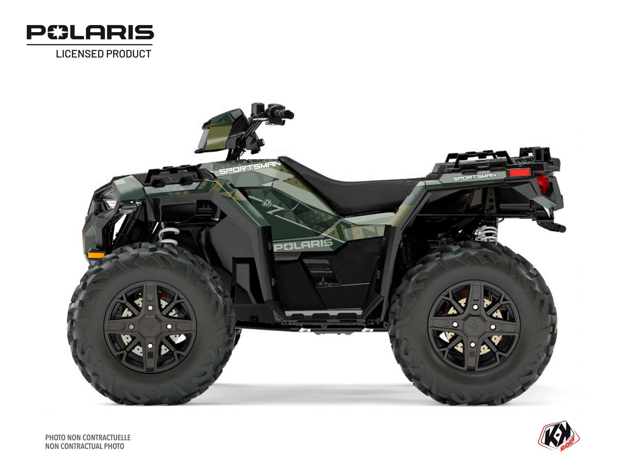 kit graphique quad polaris sportsman 850 stun vert