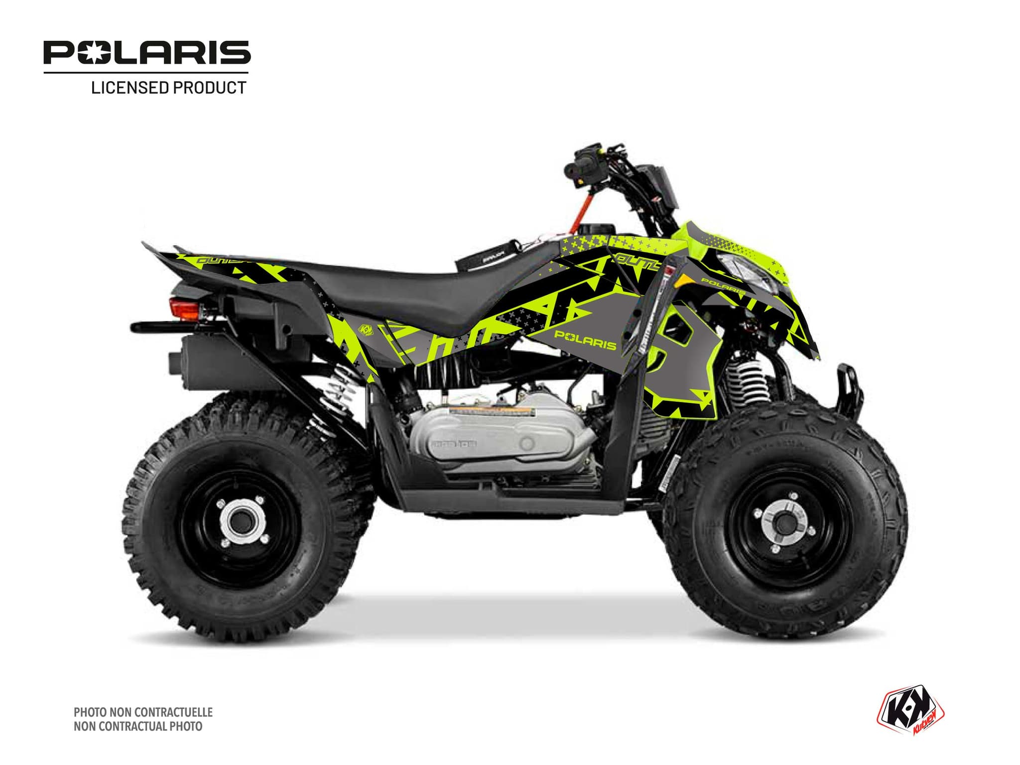 kit graphique quad polaris outlaw 110 stun gris