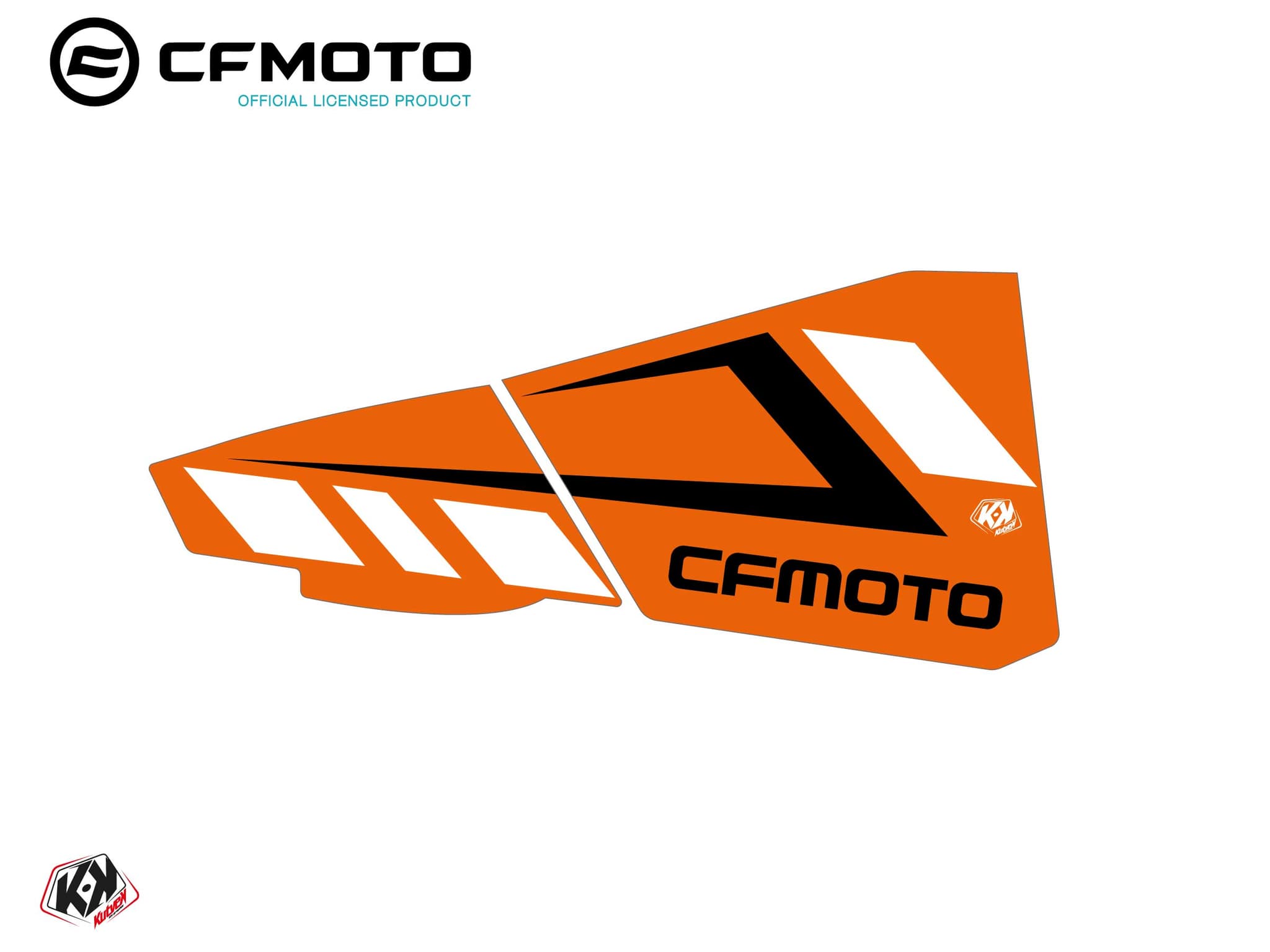 kit graphique bas de portes bpz1 cf moto zforce 500-550-800-1000 orange