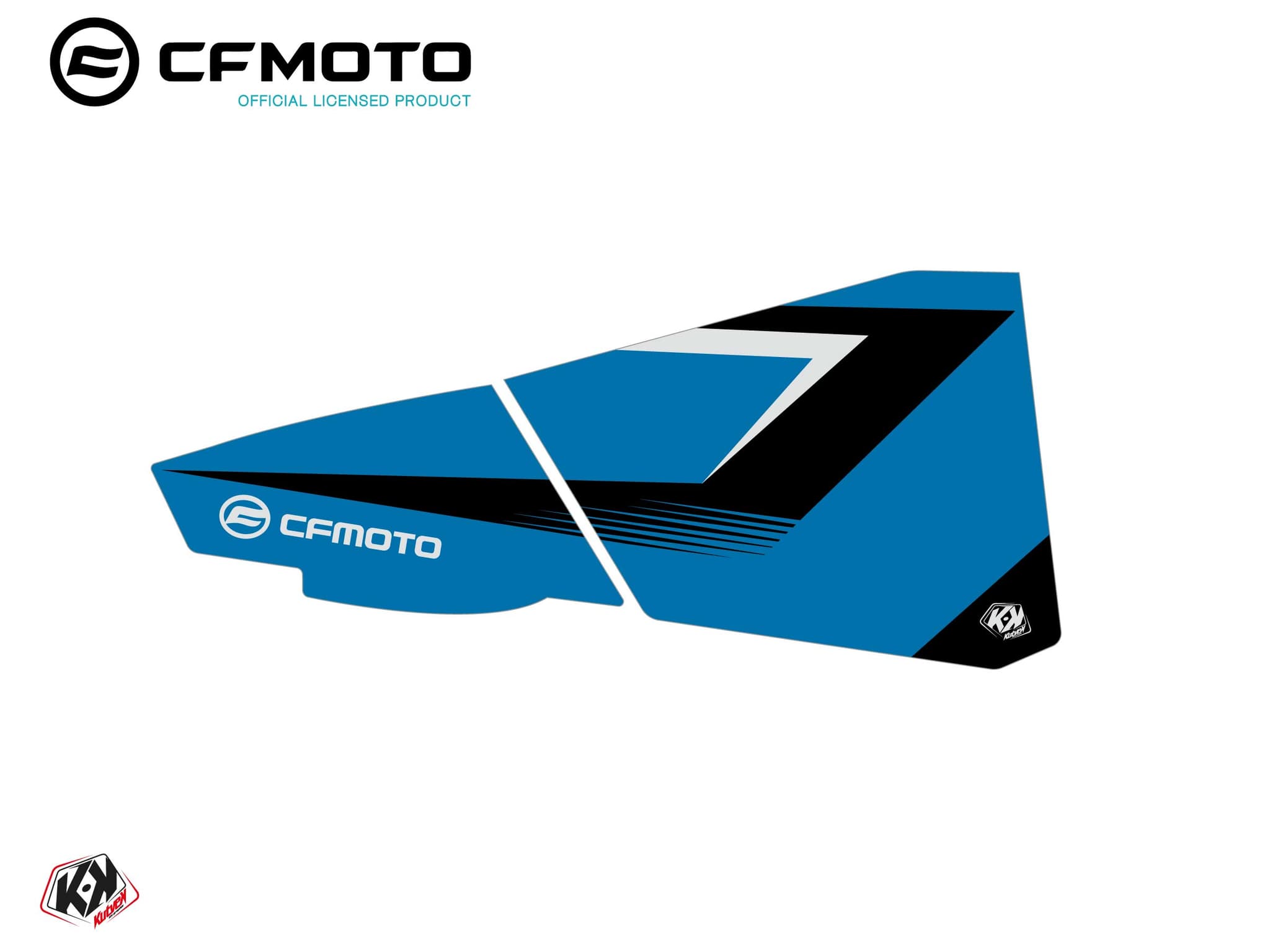 kit graphique bas de portes bpz3 cf moto zforce 500-550-800-1000 bleu