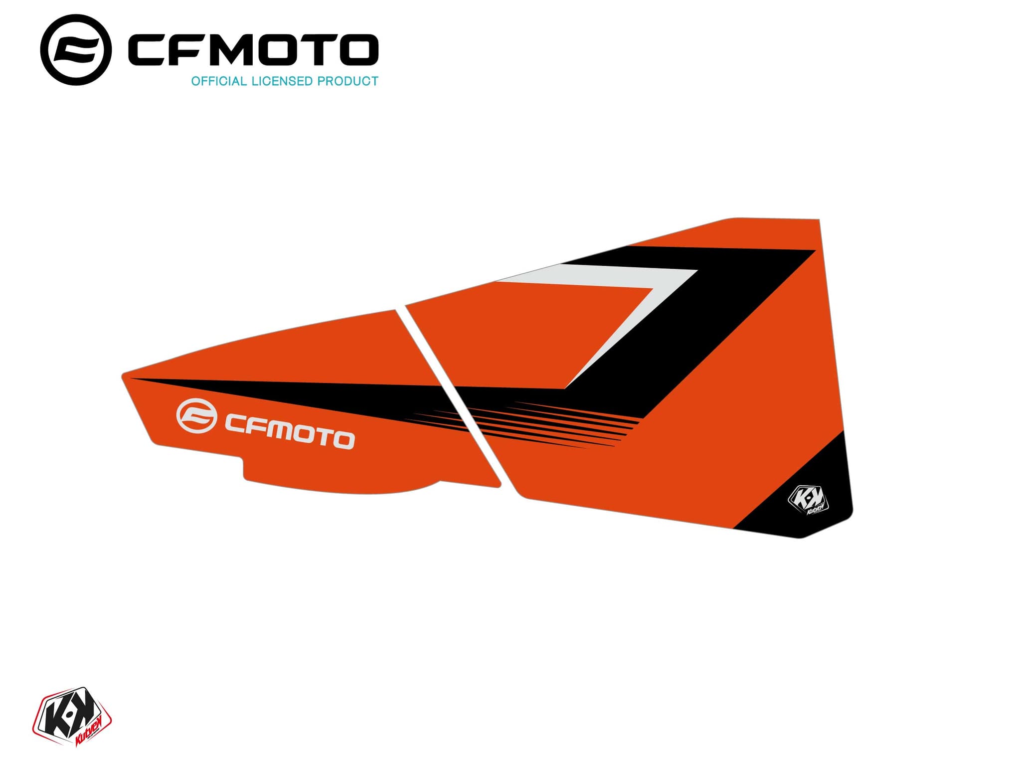 kit graphique bas de portes bpz3 cf moto zforce 500-550-800-1000 orange