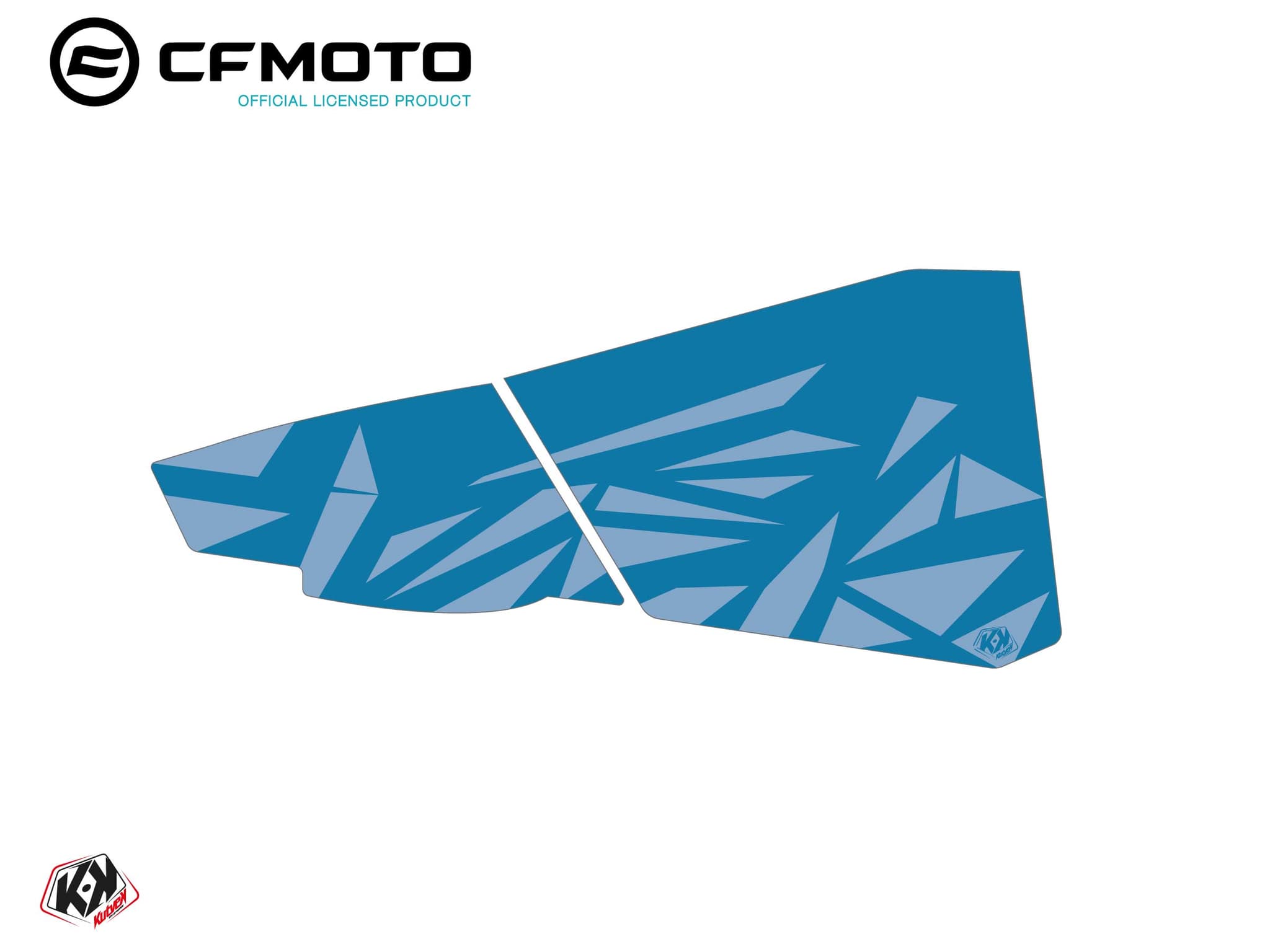 kit graphique bas de portes bpz4 cf moto zforce 500-550-800-1000 bleu