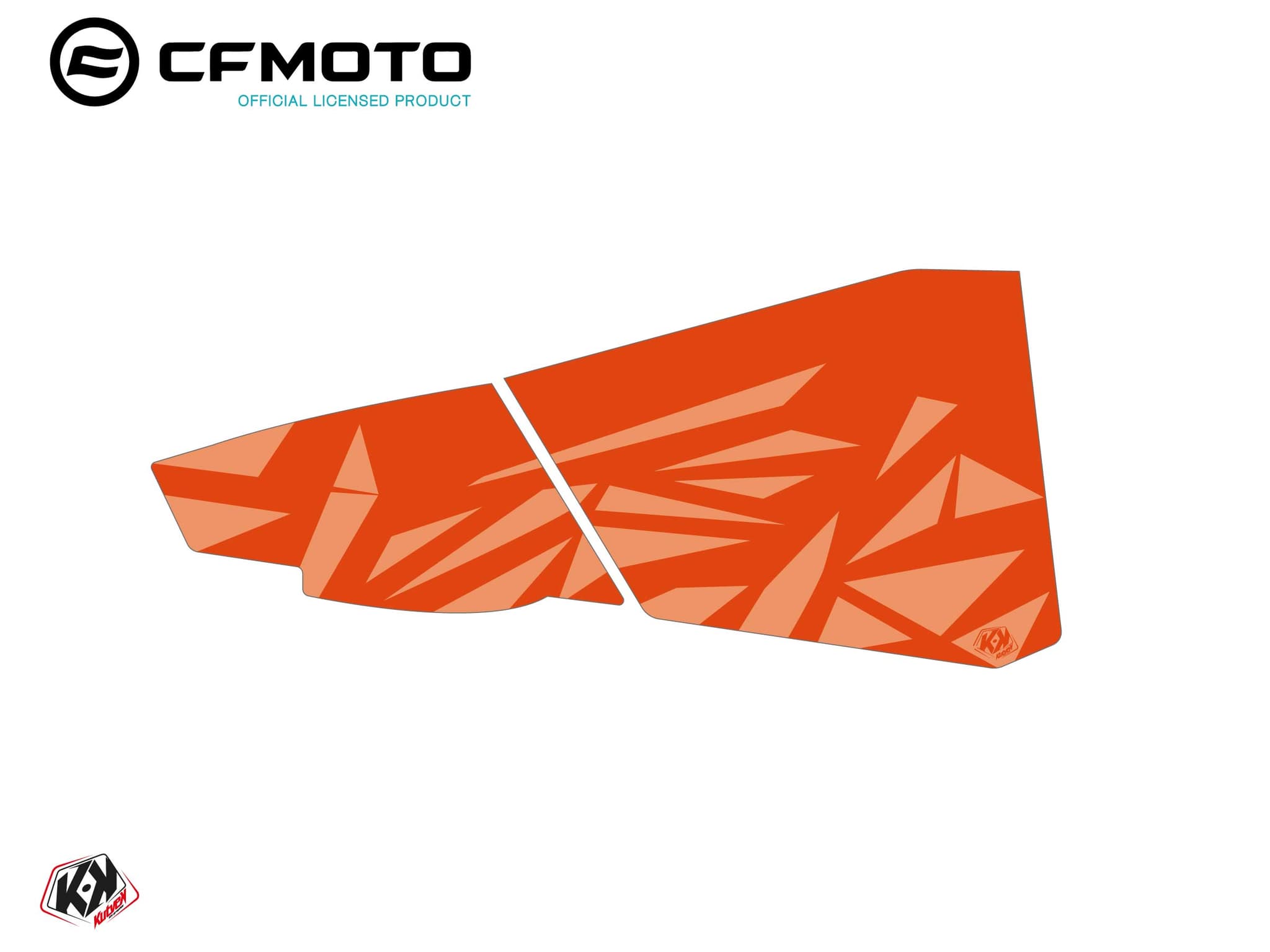 kit graphique bas de portes bpz4 cf moto zforce 500-550-800-1000 orange