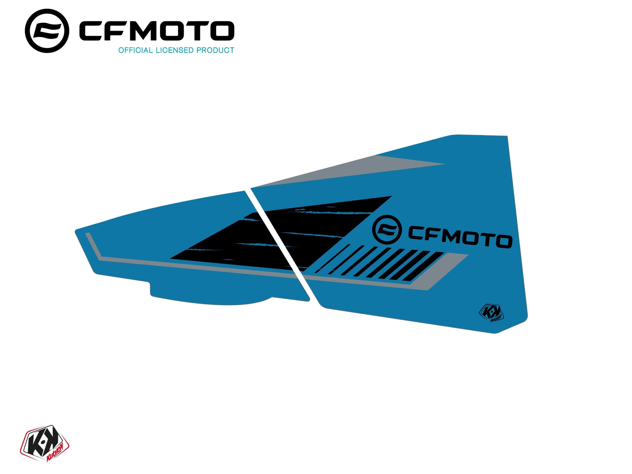 kit graphique bas de portes bpz6 cf moto zforce 500-550-800-1000 bleu