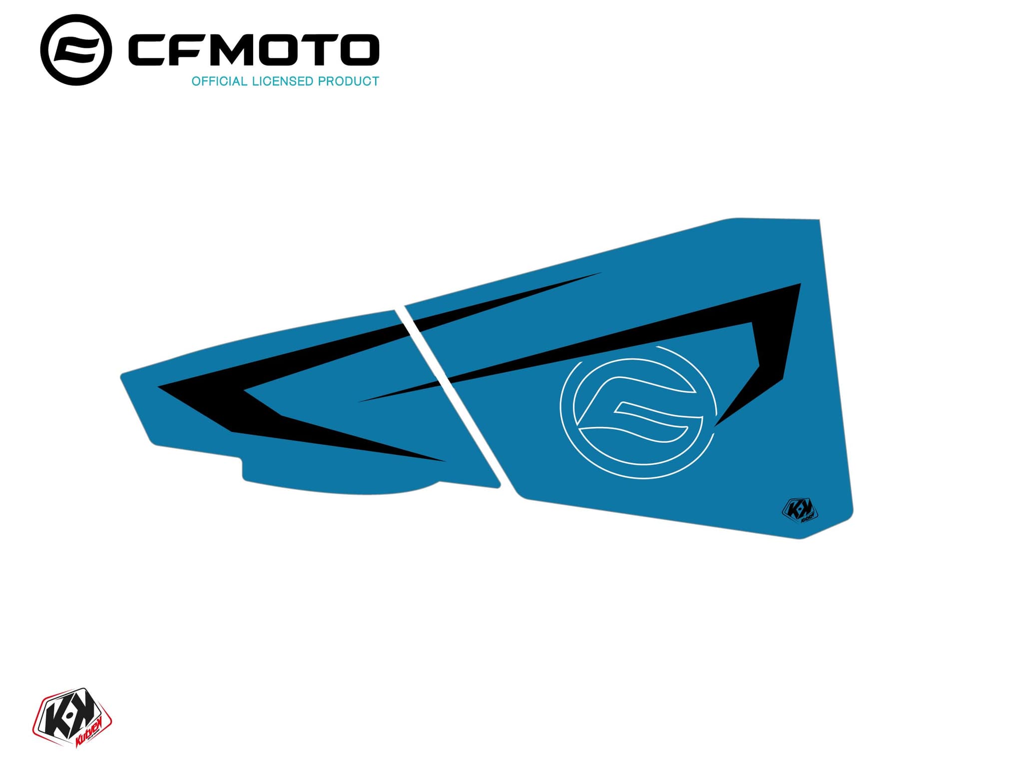 kit graphique bas de portes bpz7 cf moto zforce 500-550-800-1000 bleu