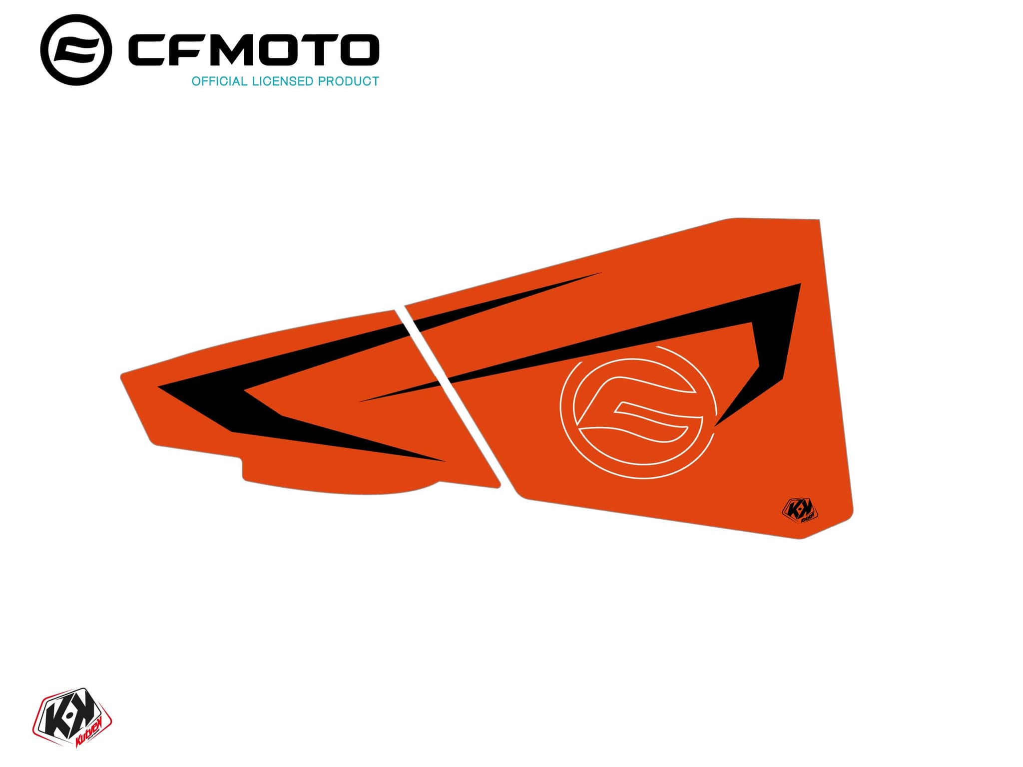 kit graphique bas de portes bpz7 cf moto zforce 500-550-800-1000 orange