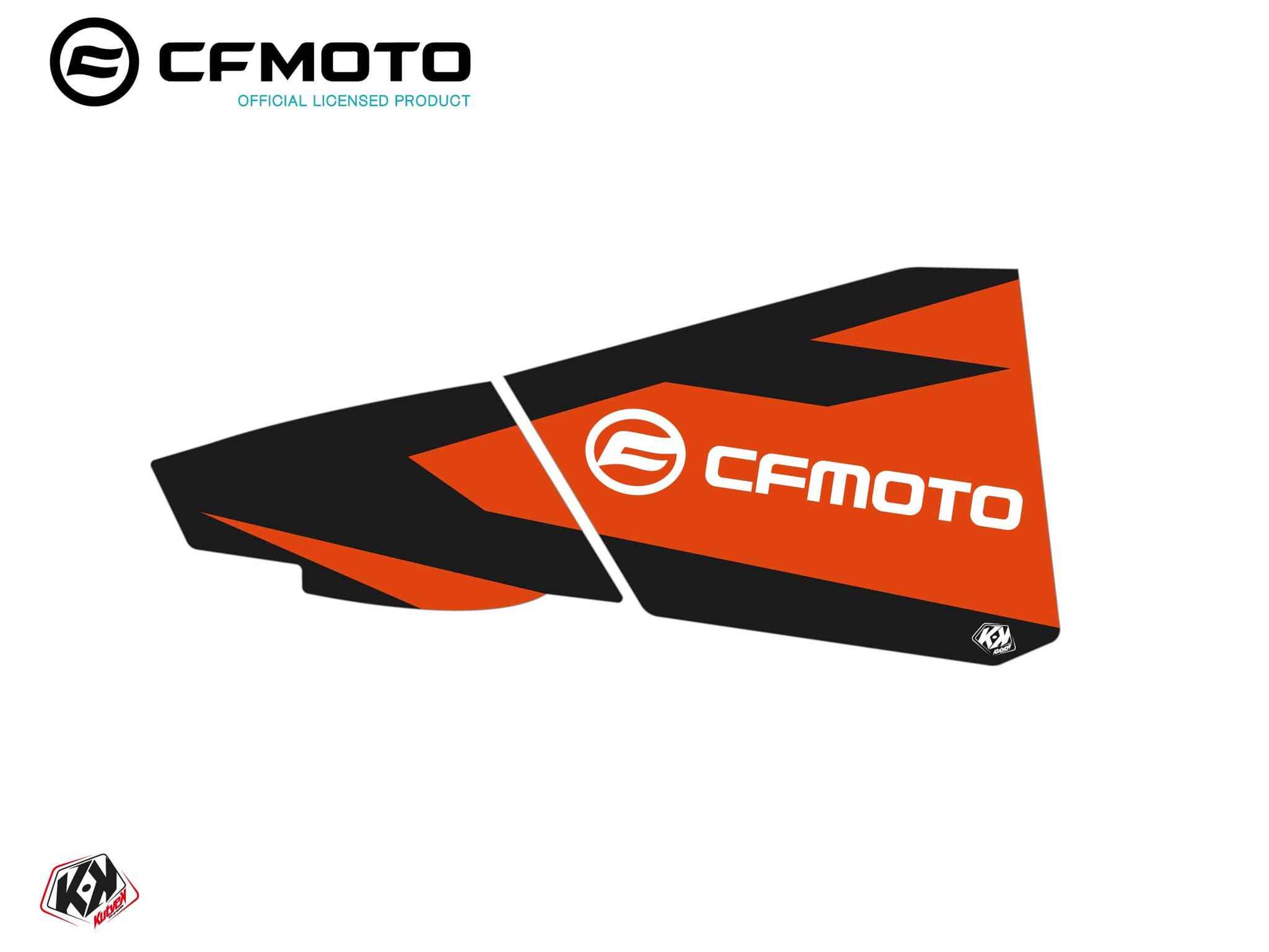 kit graphique bas de portes bpz9 cf moto zforce 500-550-800-1000 orange