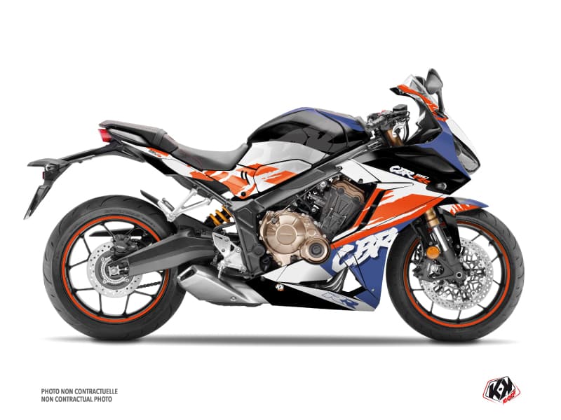 Kit Graphique Moto Nineties Honda CBR 650 R Blanc