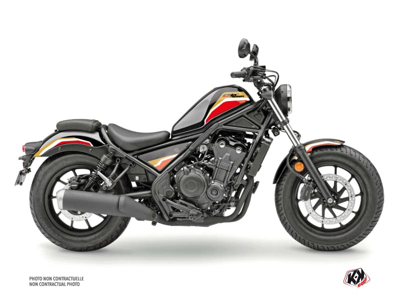 kit graphique moto honda cmx 500 rebel run noir | Honda | Kutvek