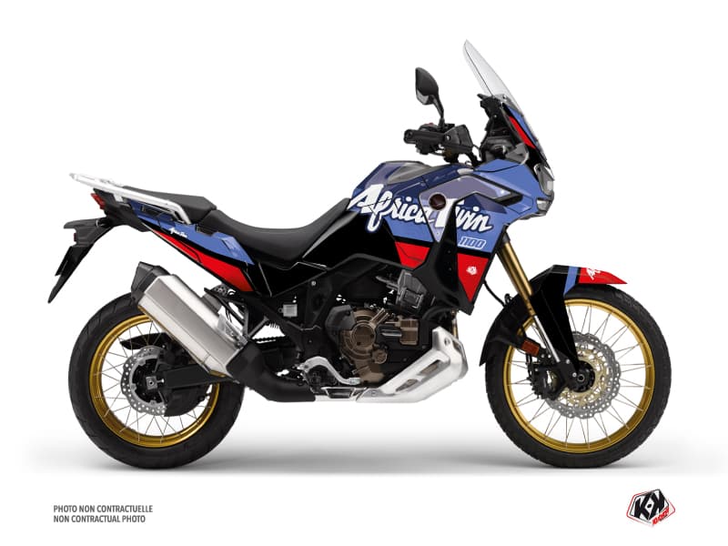 Kit Graphique Moto Rampage Honda Africa twin Adventure Sport Noir