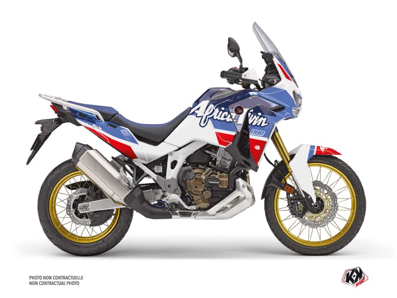Kit Graphique Moto Rampage Honda Africa twin Adventure Sport Blanc