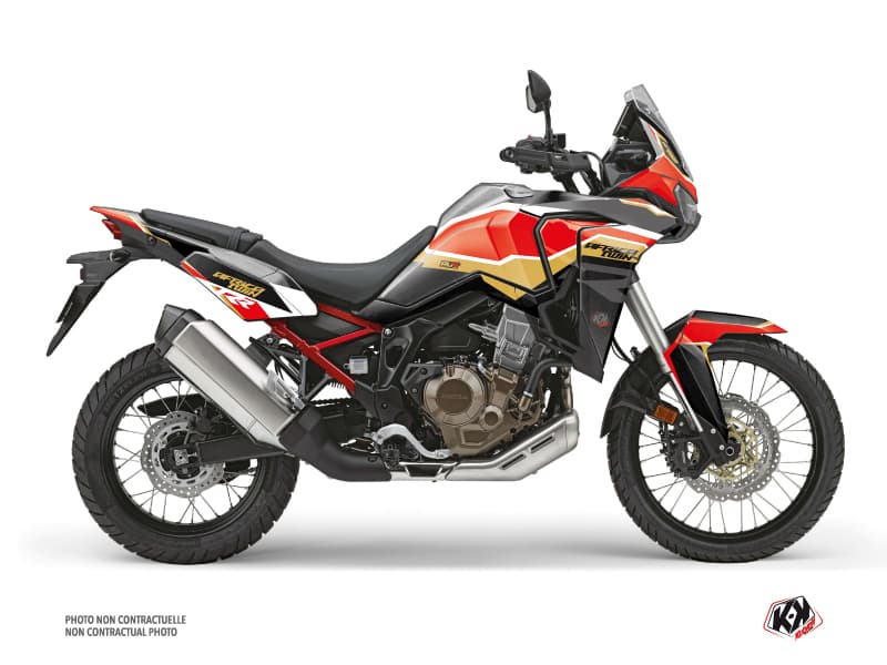 kit graphique moto run honda africa twin noir