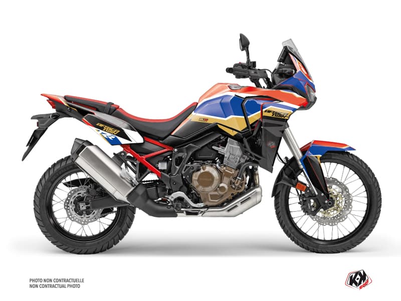 kit graphique moto run honda africa twin rouge