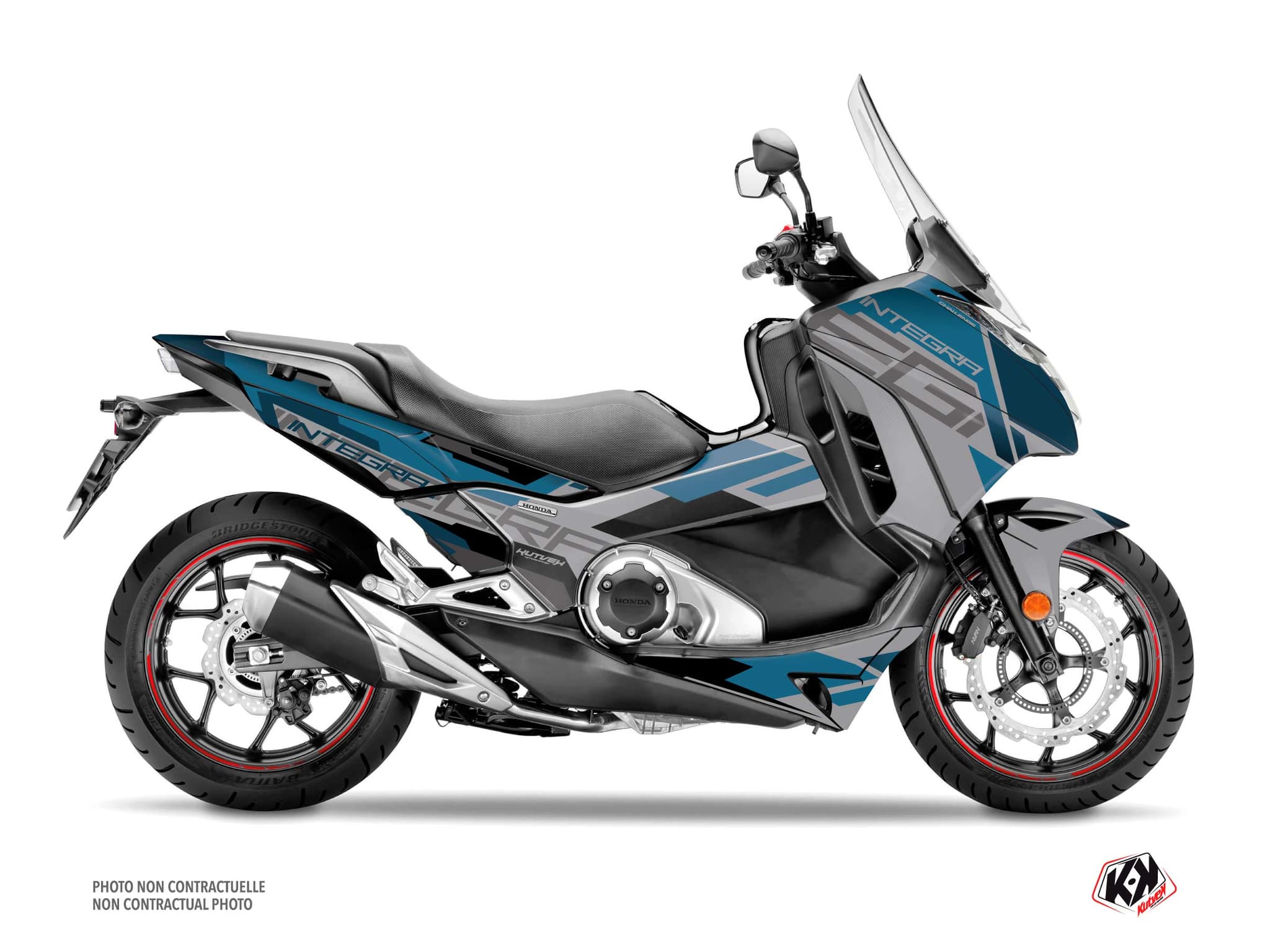 Kit Graphique Maxiscooter Challenge Honda Integra 750 Gris