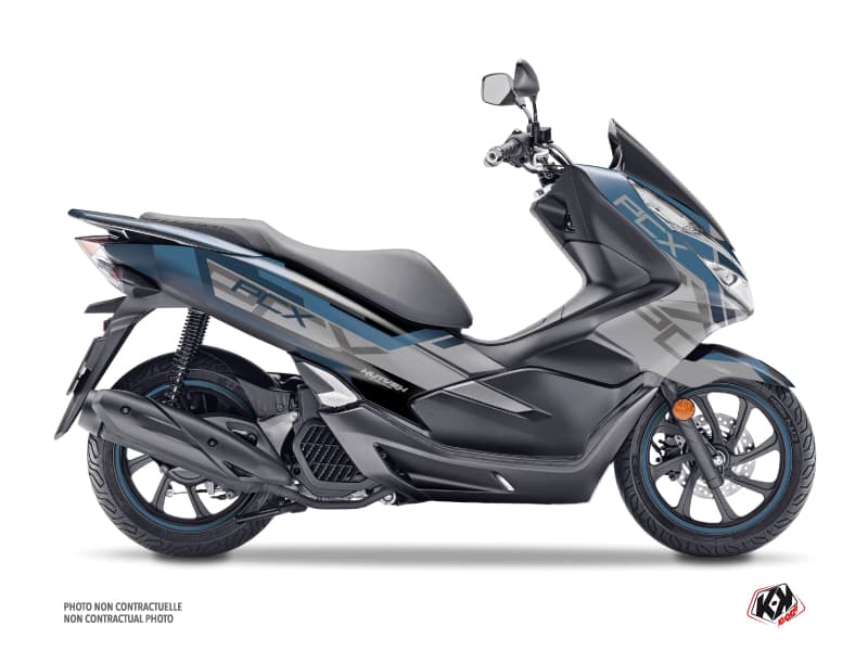 kit graphique maxi-scooter honda pcx 125 challenge gris | Honda | Kutvek