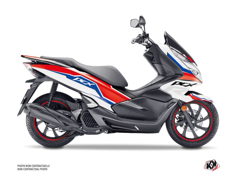 Kit Graphique Maxiscooter Run Honda PCX 125 Blanc | Honda | Kutvek