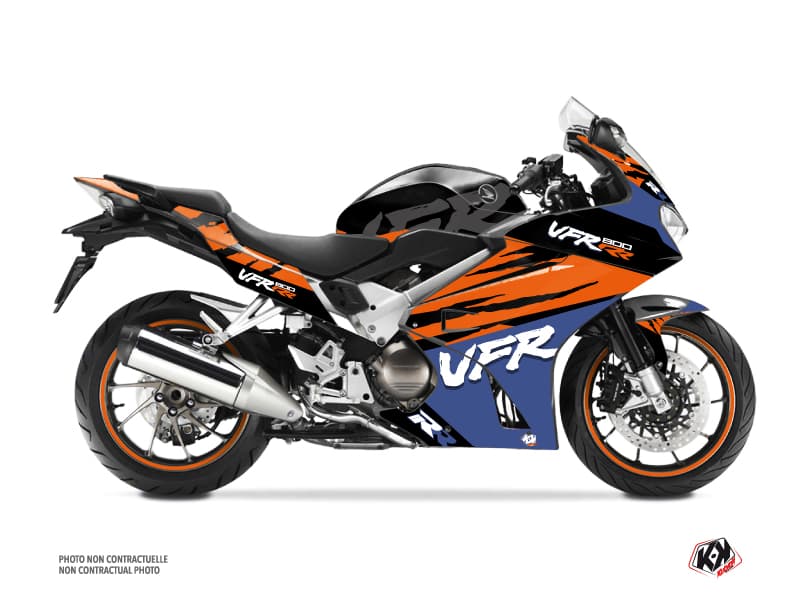 Kit Déco Moto Nineties Honda VFR 800 Noir | Honda | Kutvek