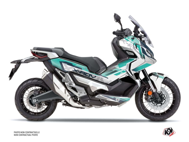 kit graphique maxi-scooter honda x-adv challenge blanc