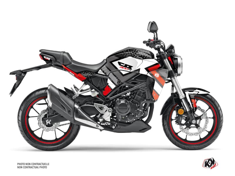 kit graphique moto honda cb 300 r square noir | Honda | Kutvek