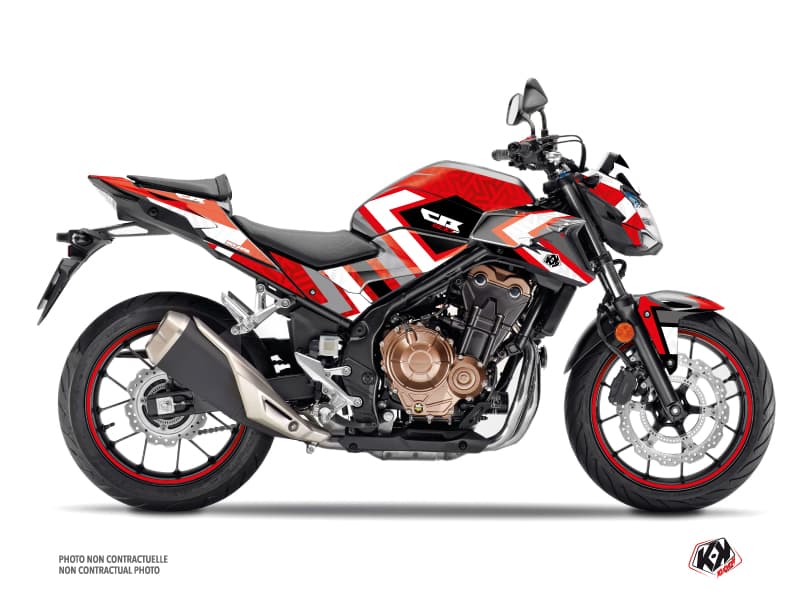 Kit Déco Moto Square Honda CB 500 F Rouge | Honda | Kutvek