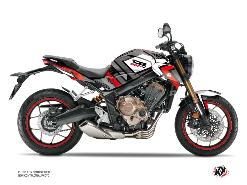 kit graphique moto honda cb 650 r square noir