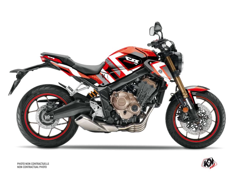 Kit Graphique Moto Square Honda CB 650 R Rouge