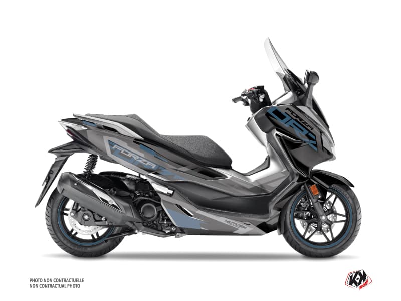 kit graphique maxi-scooter honda forza 300 challenge noir