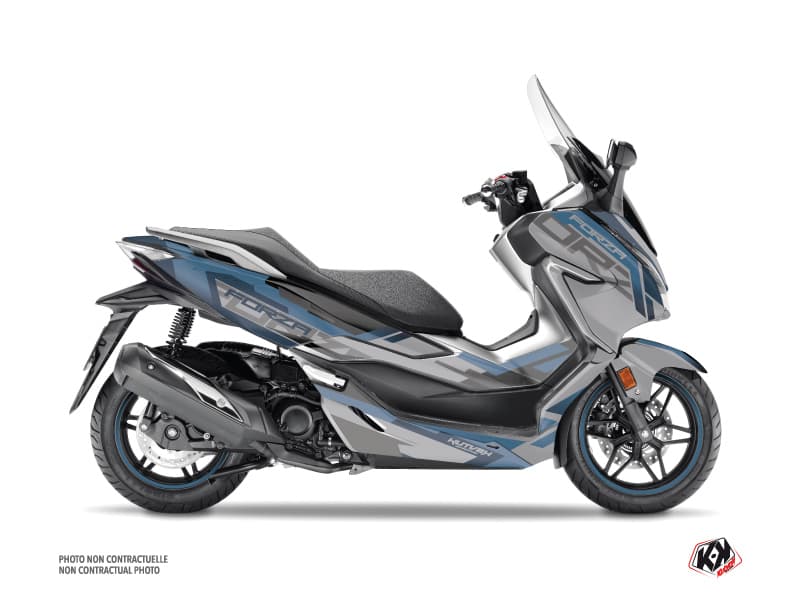 kit graphique maxiscooter challenge honda forza 300 gris
