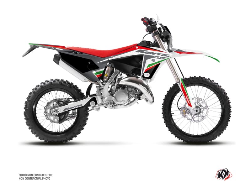 Kit graphique Moto Cross Mantova Fantic 125 XE Vert