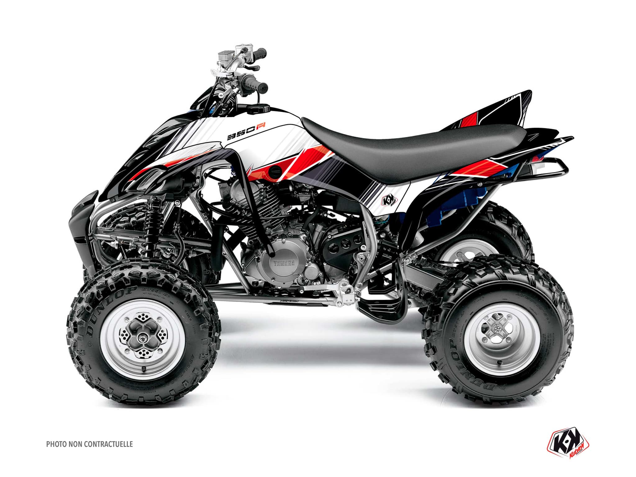Kit graphique Quad Stripe Yamaha 350 Raptor Rouge | Yamaha | Kutvek