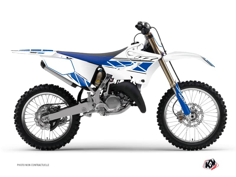 Yamaha 250 YZ Dirt Bike Replica Graphic Kit White Blue | 250 YZ | Kutvek